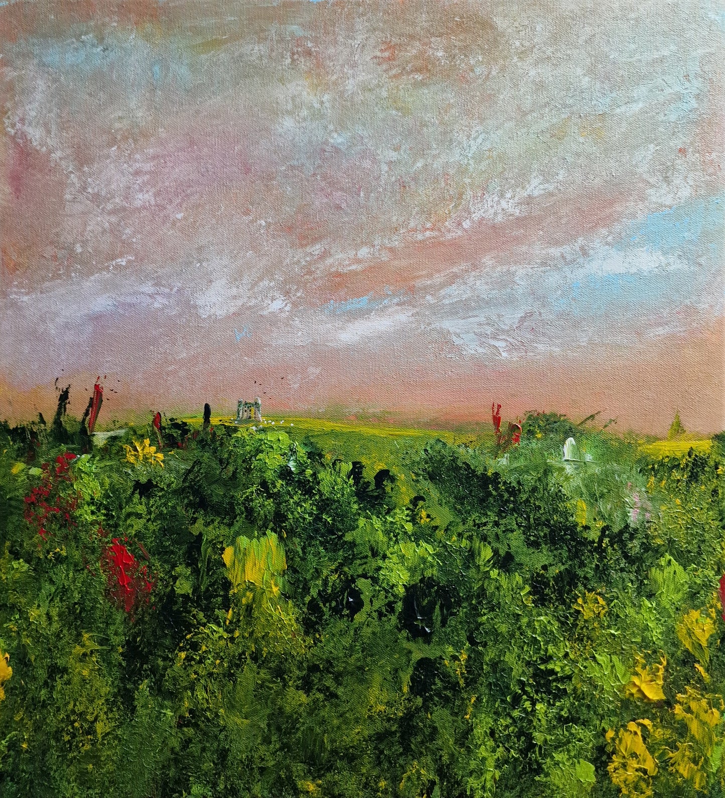 Save that from yonder ivy-mantled tower the moping owl does to the moon complain - 55cm x 50cm