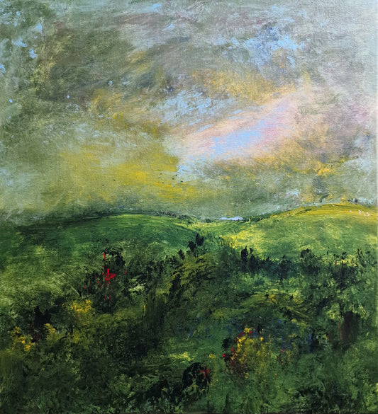 Now fades the glimmering landscape on the sight - 55cm x 50cm