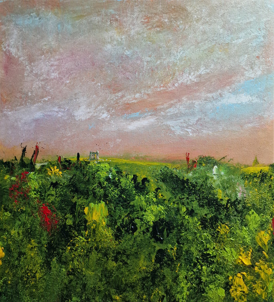 Save that from yonder ivy-mantled tower the moping owl does to the moon complain - 55cm x 50cm