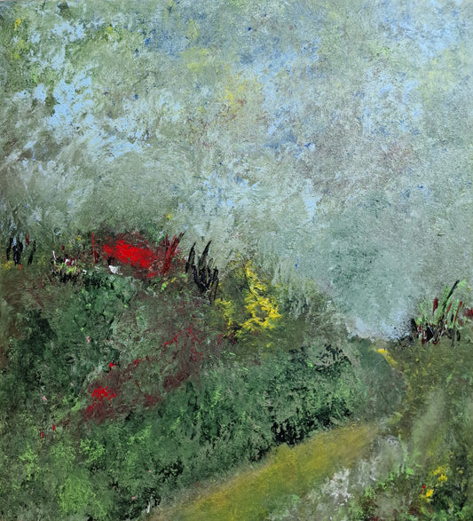 The ploughman homeward plods his weary way - 55cm x 50cm